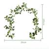 1.95m Spring Greenery Garland with Lemons Artificial Lemon Garland Green Eucalyptus Leaves Lemon Wreath for Front Door Party Table Wedding Decor