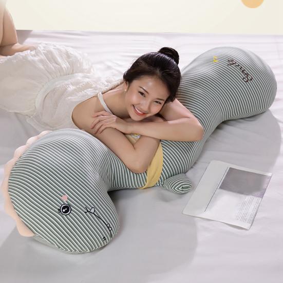 Long Body Pillow Ergonomic Curve Pillow Cute Side Sleeping Support Soft Animal Shapes Plush Doll for Kids Adult