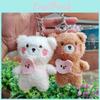 Plush Bear Adorable Keychain Cute Stuffed Animal Pendant For Bags And Gifts
