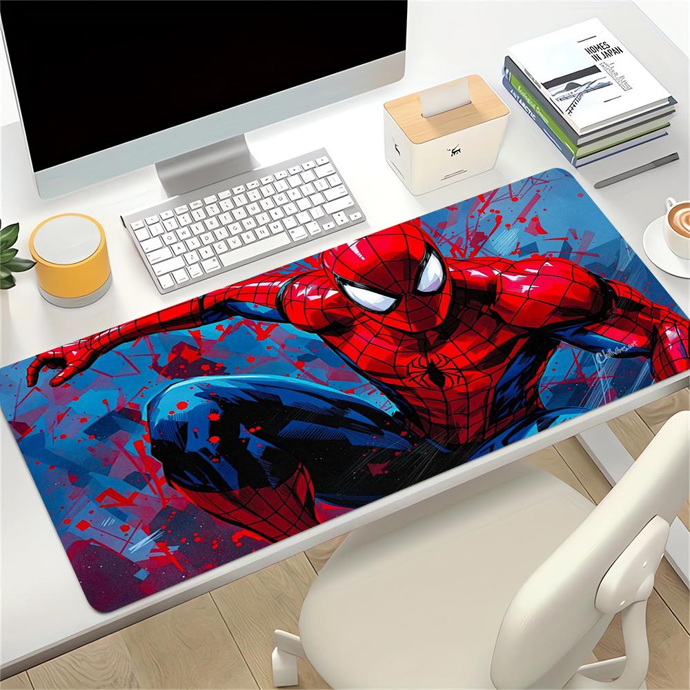 Spiderman Action Large Gaming Mouse Pad Nonslip Rubber Base Waterproof Desk Mat For Office Pc Laptop