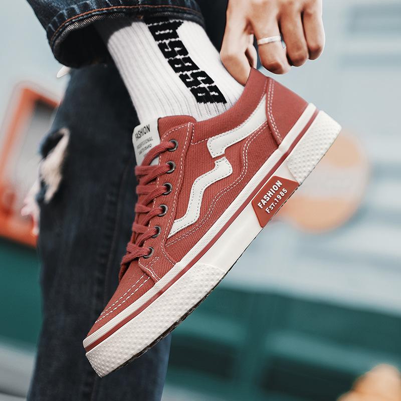 Весенние дышащие парусиновые туфли, новые высокие повседневные туфли, мужские универсальные туфли на шнуровке с мягкой подошвой, мужские туфли на плоской подошве