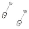 HERMES 925 Sterling Silver Earrings Women's Silver H108618Bv00