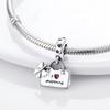 Fit Original 925 Silver Charms Beads Sparkling Butterfly Dog Owl Pendant For Women Bracelet Jewelry Gifts