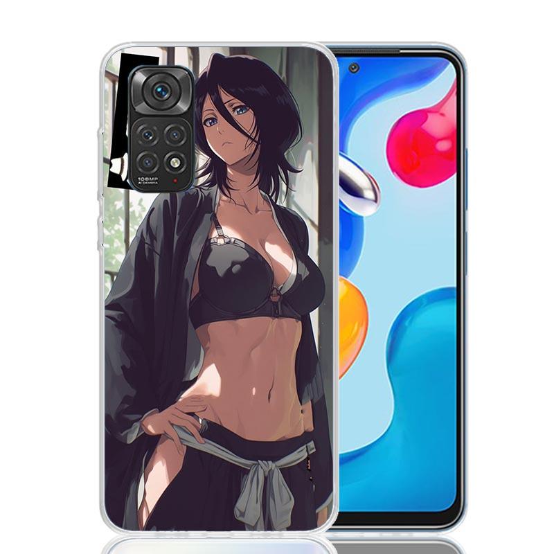Чехол для телефона Bleach Кучики Рукия для Xiaomi Redmi Note 15 14 13 12S 12 Pro Plus 11S 11E 11 11T 10S 10 Арт Мягкий Чехол с Рисунком Redm