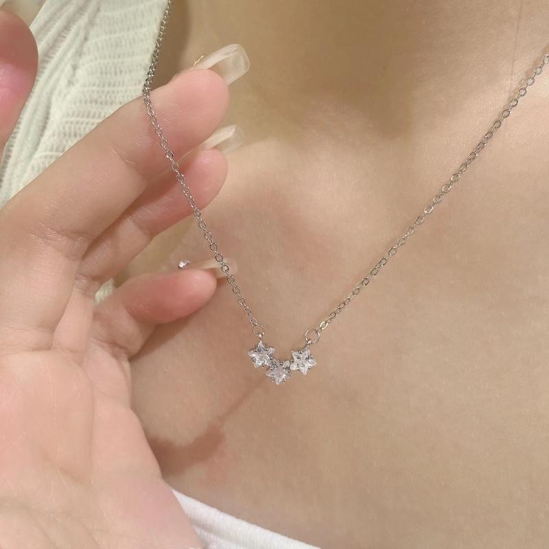 Little Star Necklace Light Luxury Niche Design Sense Clavicle Chain Cold Wind Premium Simple Birthday Gift