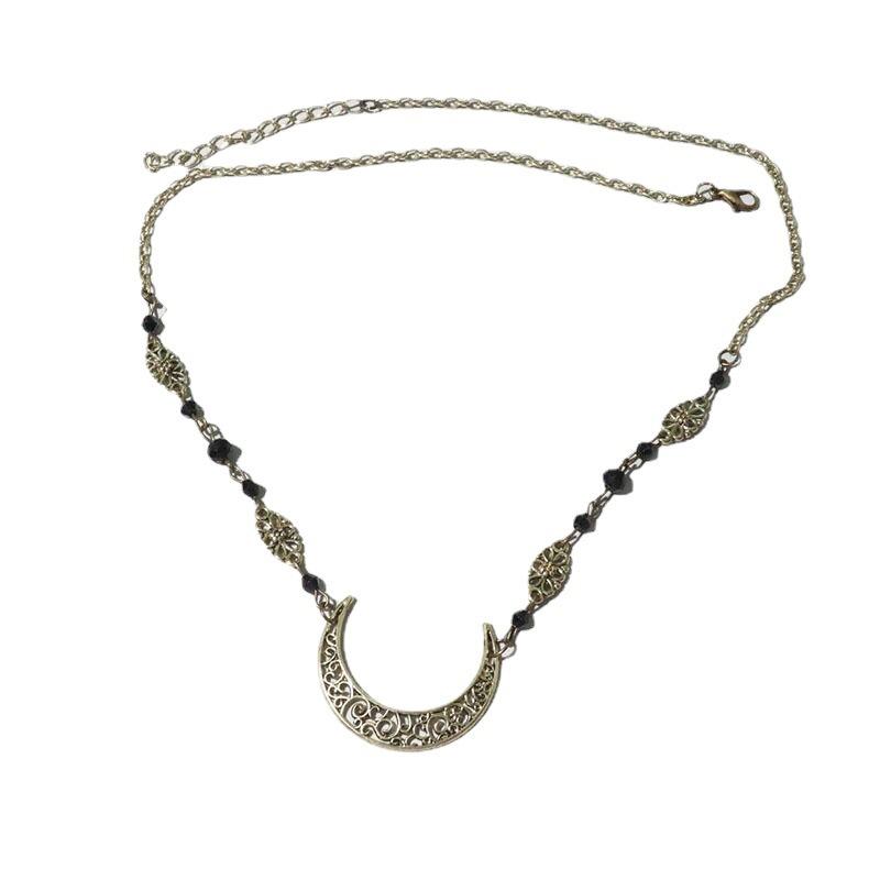 Экзотические старинные аксессуары для волос в стиле бохо, женский головной убор, цепочка для волос, цепочка для волос с лунным узором, кулон для бровей, аксессуары для лба Дуньхуан