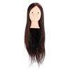 Long Brown Hair Mannequin Head High Temperature Synthetic Hair Styling Practice Training Head for