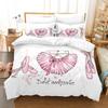Cartoon Ballet Dancing Girl Duvet Cover Set Princess Style Twin Siz Bedding Set Kids Girl Nordic Bed Cover 150 90  Queen King