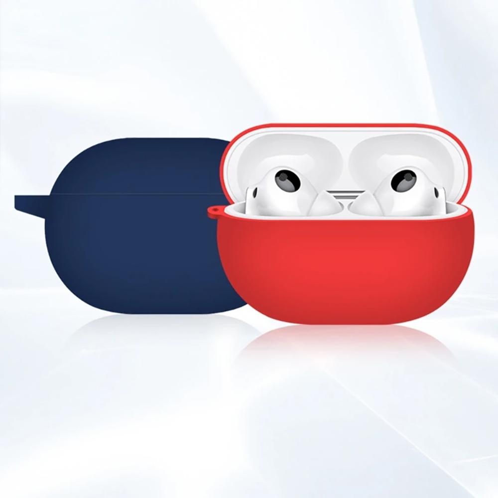 Сплошной цвет Bluetooth-наушники, силиконовый защитный чехол для Huawei Free Buds Pro 3, чехол для зарядки, противоскользящий рукав с крючком