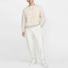 Nike Solo Swoosh Simple Solid Color Brand Small Logo Embroidered Warm Fleece Crewneck Sweatshirt Men sweatshirt Light DX0812-104
