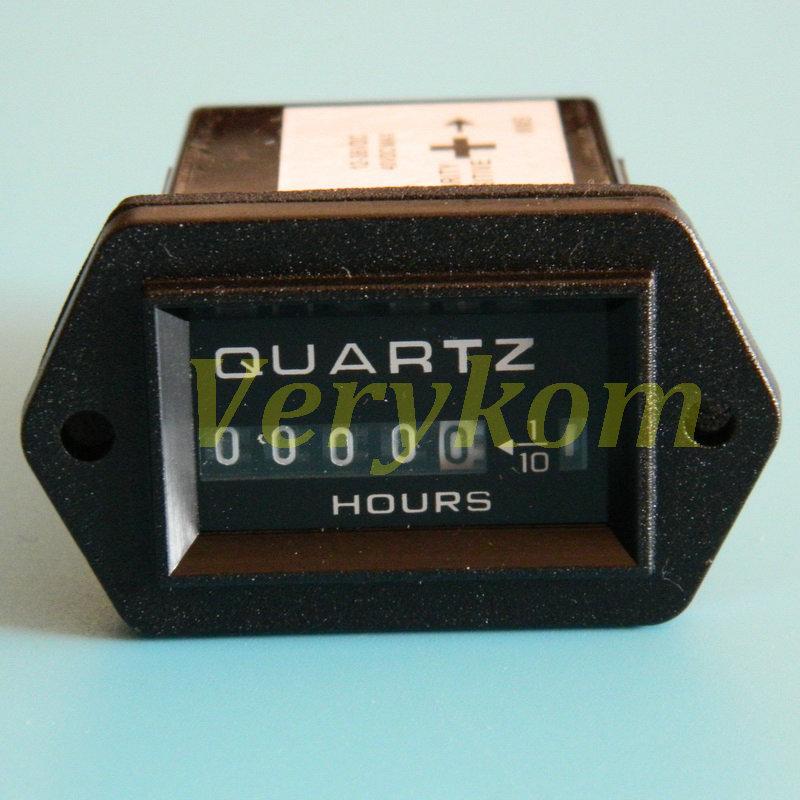 Industrial Excavator Truck Tractor Diesel Engine Hour Meter Counter Rectangular Hourmeter Timer Counter DC 12V 24V AC 220V 1