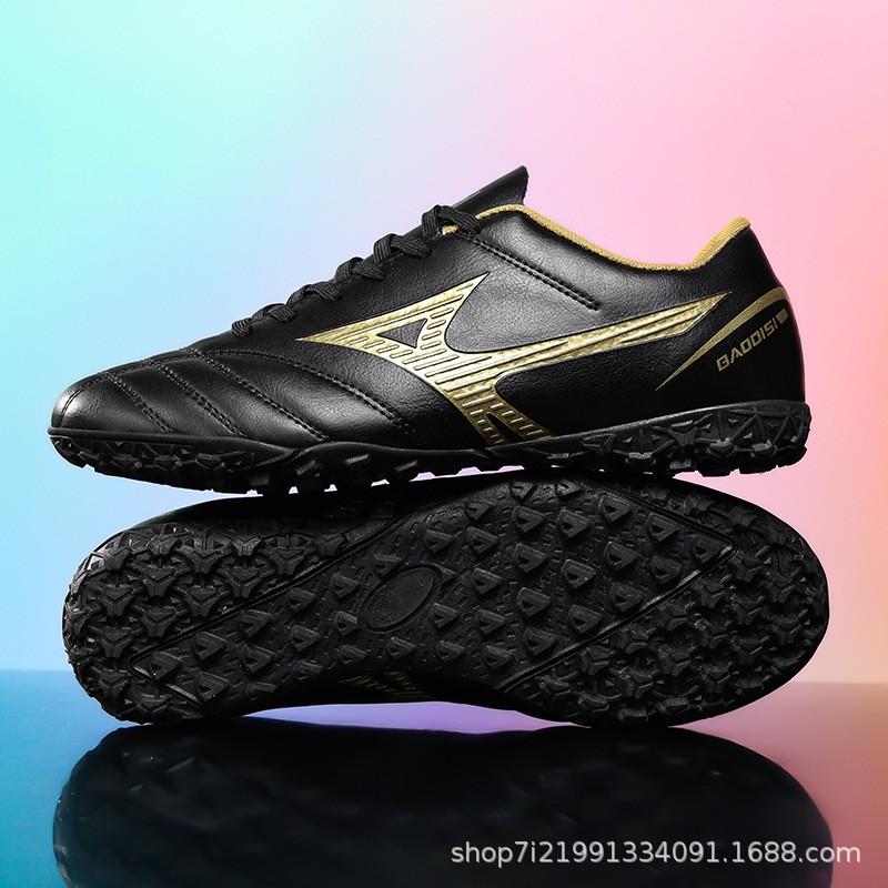Mens Youth Soccer Cleats Turf Grass Field Training Match Low-Cut Breathable Mesh Football Shoes