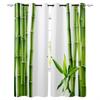Chinese Chic Bamboo Oriental Nature Wood Window Curtains for KidsBedroom Living Room Bathroom Kicthen Door Hall Cupboard 2pieces