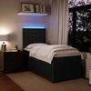 Maison Exclusive - Sommier à lattes de lit avec matelas Noir 90x190 cm Velours