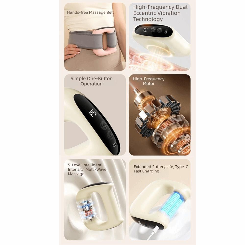 Deep Tissue Vibration Fascia Ring Adjustable Speed Handheld Body Massager Home Use