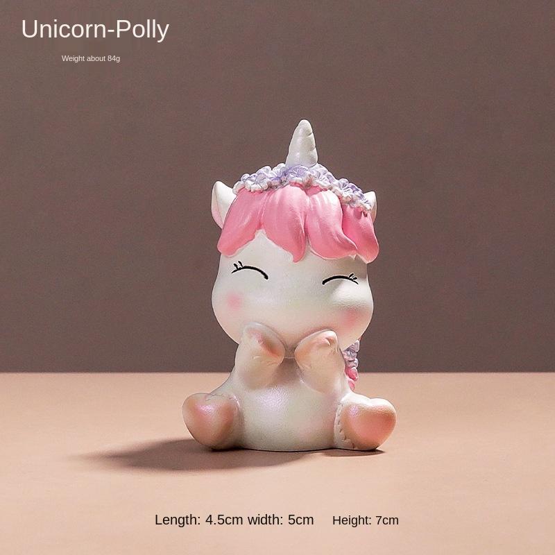 Мультфильм Единорог Смоляные Изделия Украшения Творческие Десерты Торт Выпечка Украшения Домашний Рабочий Стол Подарок Девочке На День Рождения