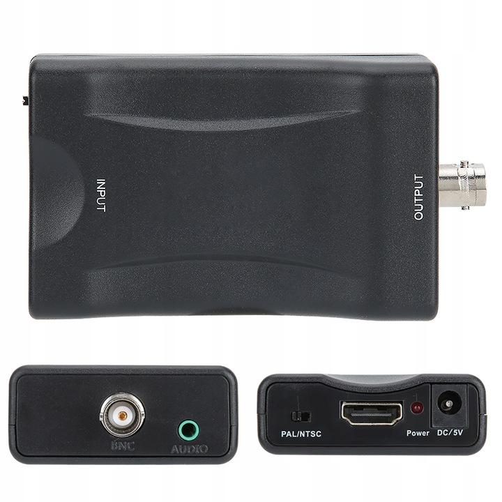 Czarny Konwerter Hdmi Na Bnc Nt Z Systemem Wideo