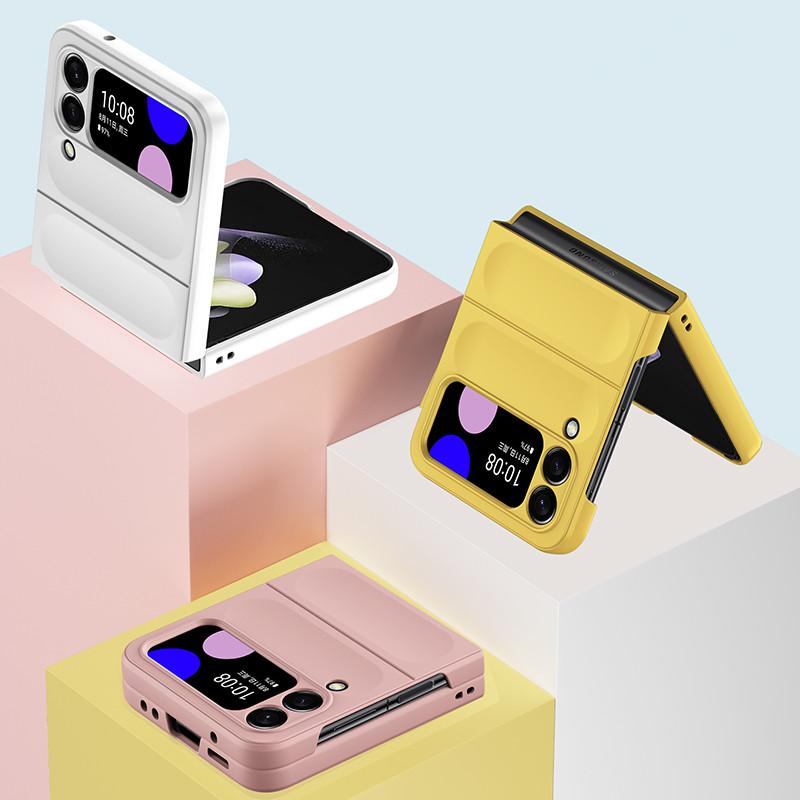 Тонкий защитный чехол для ПК с защитой от падений для Samsung Galaxy Z Flip4 Flip 4 5g Flip3 Flip 3, сумка для мобильного телефона без отпечатков пальцев, чехол