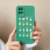 Чехол для телефона OPPO A54 4G Милый мультяшный динозавр Животный стиль Матовый жидкий силикон Задняя крышка Для OPPOA54 A 54 4G Чехол Fundas