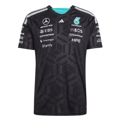 Автоспорт FW25 Mercedes - AMG Petronas Formula 1 Team Влагоотводящая Быстросохнущая Облегающая Короткий рукав Гоночная Футболка Мужские Топы KF0161