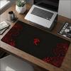 Red Black Oriental Calligraphy Floral Art NonSlip Rubber Mouse Pad For Accurate Mouse Control Gaming Laptop Desktop Work