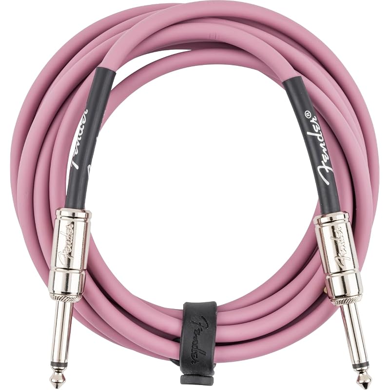 Инструментальный кабель Fender ContourTM, цвет Burgundy Mist, 10 дюймов (3,05 м) - Кабель для гитары и баса