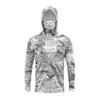 Mens UPF 50 Quick-Dry Long Sleeve Fishing Shirt With Hood Face Cover Outdoor Sports Cycling Travel