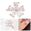 [Onm] Onm 14Kgp Cubic Flower Rose Gold Ring Bracelet Ear Cuff (S9593995)