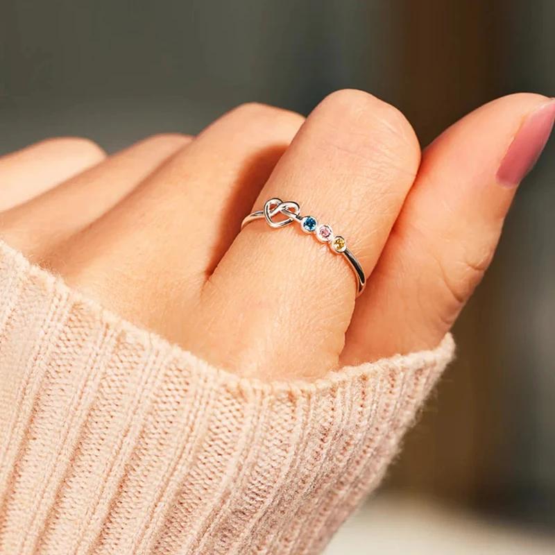 Xiaomi Huitan Chic Love Rings for Women Exquisite Colorful CZ Silver Color Thin Rings Daily Wear Statement Jewelry Fancy Gift