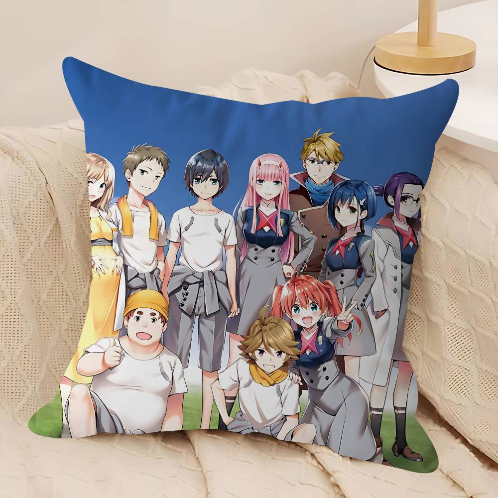D-DARLING В F-FRANXX Персонализированная наволочка для подушки Детская спальня Декор для дикой вечеринки Наволочка Подарок на день рождения ребенка или детский праздник