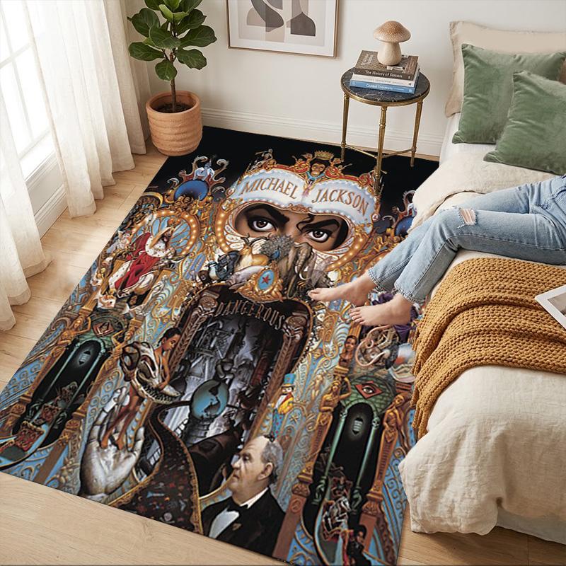 Michael Jackson Dangerous Living Room Nonslip Area Rug Soft Carpet For Bedroom Gameoom Playroom Sofa Office Home Decor Doormat