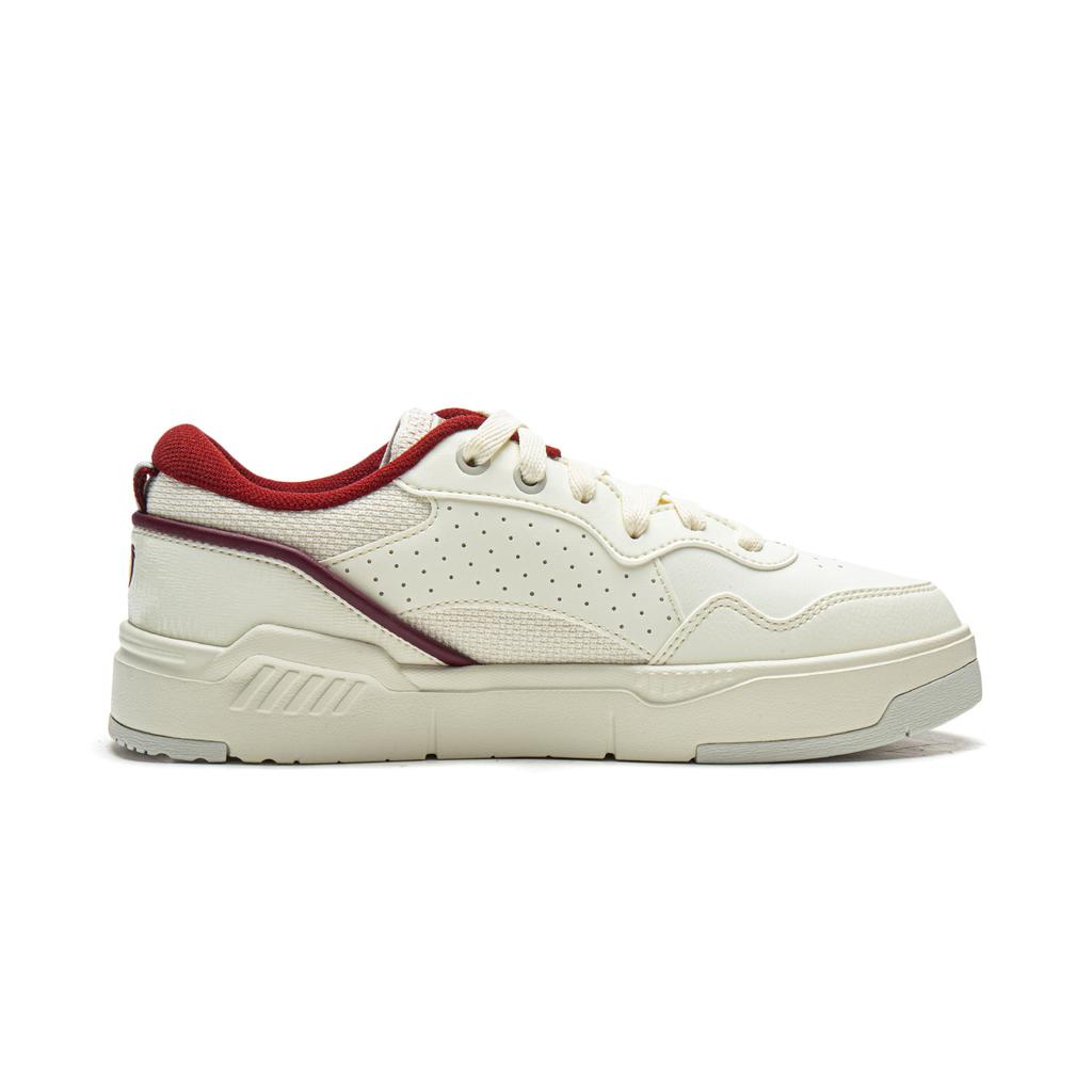 Li Ning Обычные 80-е Низкие Скейтбордические Кроссовки Женские Жемчужно-Белые AGCW120-1