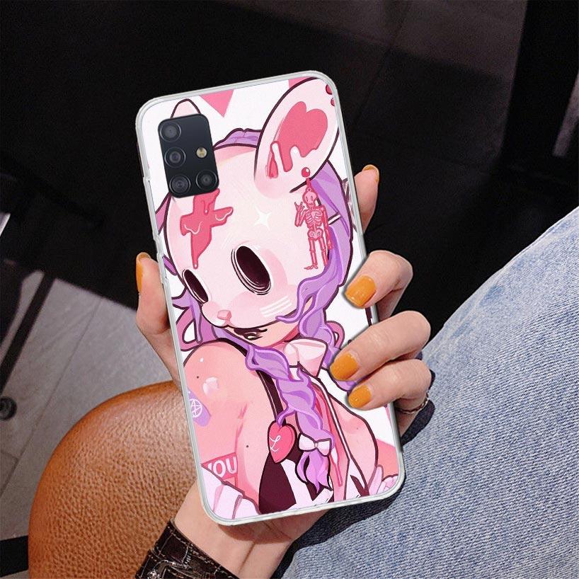 Cute Anime Girl INS Phone Case For Samsung Galaxy A52 A32 A22 A12 A51 A31 A50S A30S A20S A10S Note 20 Ultra 10 Plus S10 A72 A71