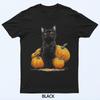 Retro Black Cat Halloween Pumpkin Costume For Women Men Kids T-Shirt