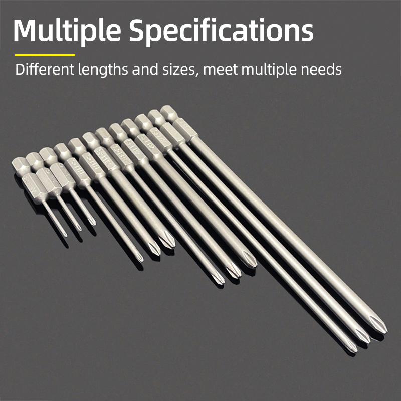 1PC Phillips Screwdriver Bits Cross Head Magnetic Screwdrivers PH00 PH1 PH2 S2 Alloy Steel Hex Shank Hand Tools 50/75/100/150mm