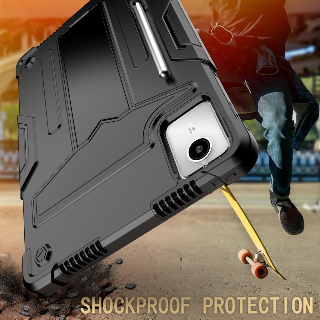 Чехол для Lenovo Tab M11/Xiaoxin Pad 11 2024 Чехол Чехол Т-образная подставка PC+Силиконовая крышка для планшета