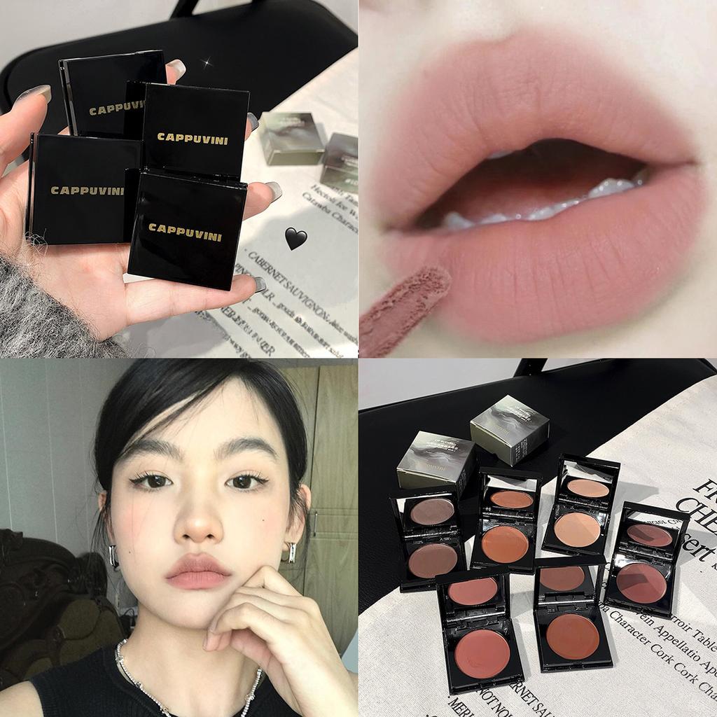 Velvet Matte Silky Lip and Cheek Multi-purpose Mud Matte Velvet Matte Long-lasting Makeup Student Whitening Makeup