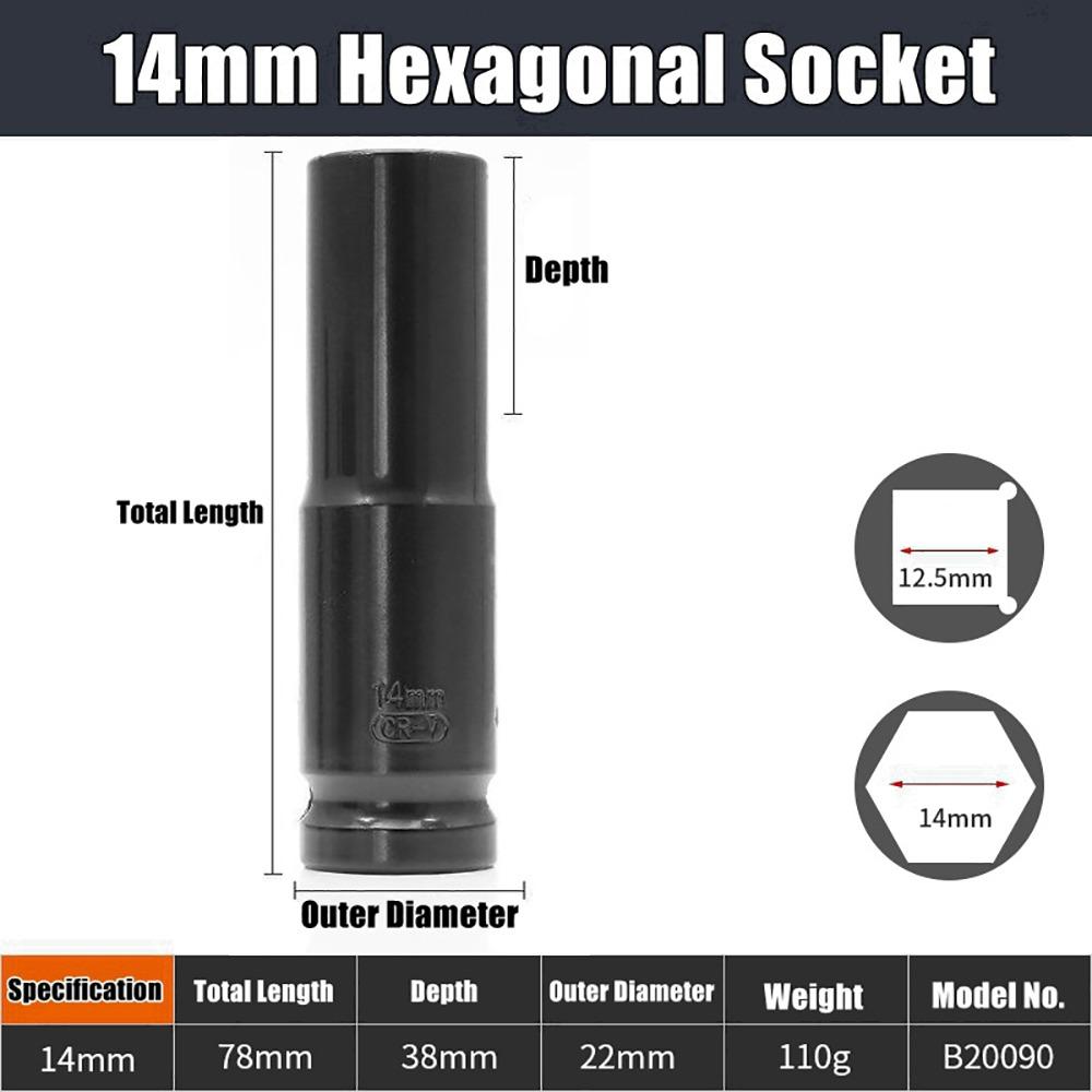 1 шт. 9-32 мм Ударная головка Электрический шестигранный стандартный адаптер с головкой Инструмент для снятия шин