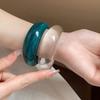Smudging Irregular Wide Bracelet Curved Retro Hand Ring Creative Acrylic Open Bangle  Decoration