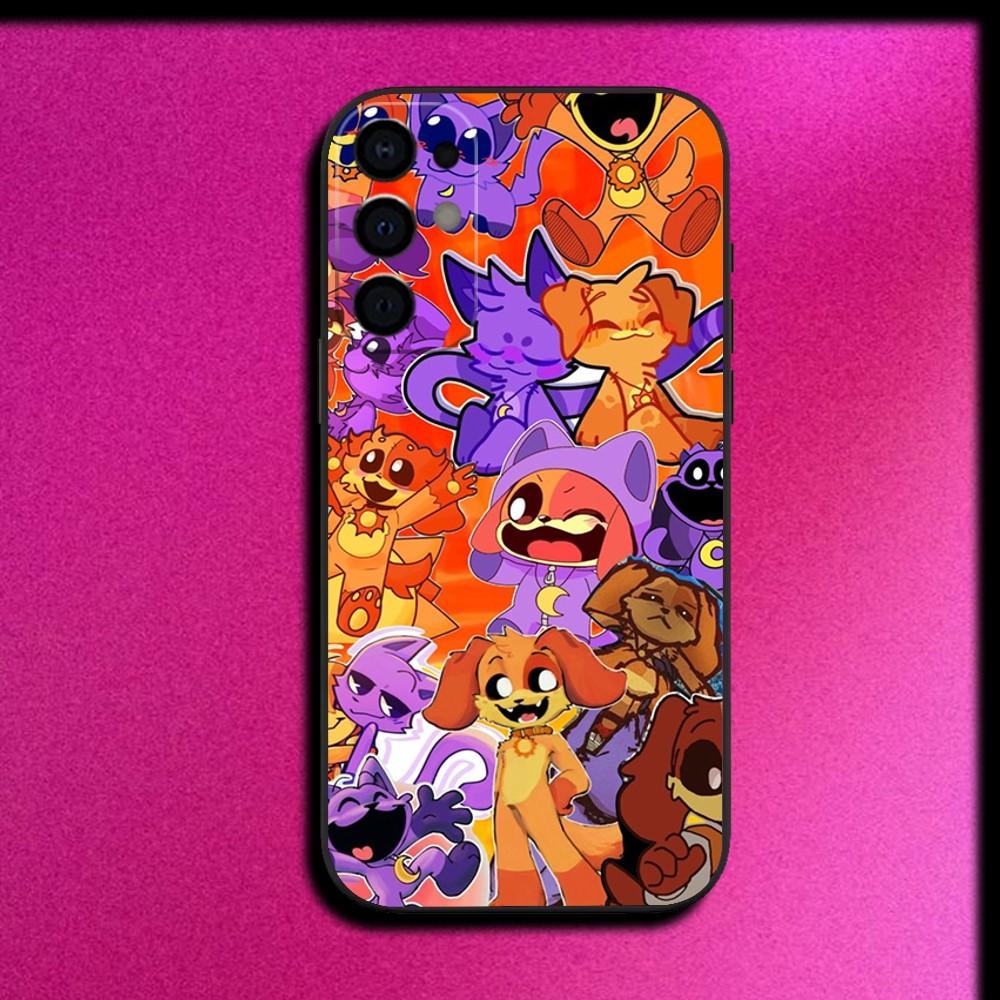 Милый чехол для телефона C-Catnap и D-Dogday для Samsung S25, S24, S21, S22, S23, S30, Ultra, S20, Plus, Fe, Lite, Note, 10, 9, 5G Черный чехол