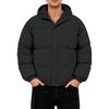 Men's Oversized Casual Down Jacket With Long Sleeves And Hood