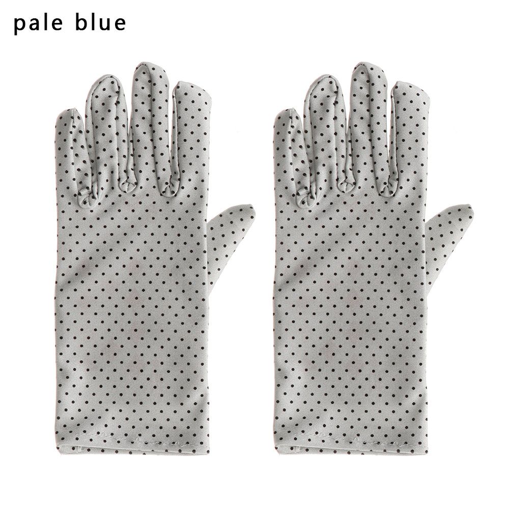 Soft Lady Girl Women's Gloves Full Finger Mittens Wrist Gloves & Mittens Sun Protection Dot Gloves