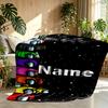 Custom Name Personalized Among Us Print Blanket, Home Decor, Bedroom, Sofa, Camping, Couch, Gifts for Birthday Christmas