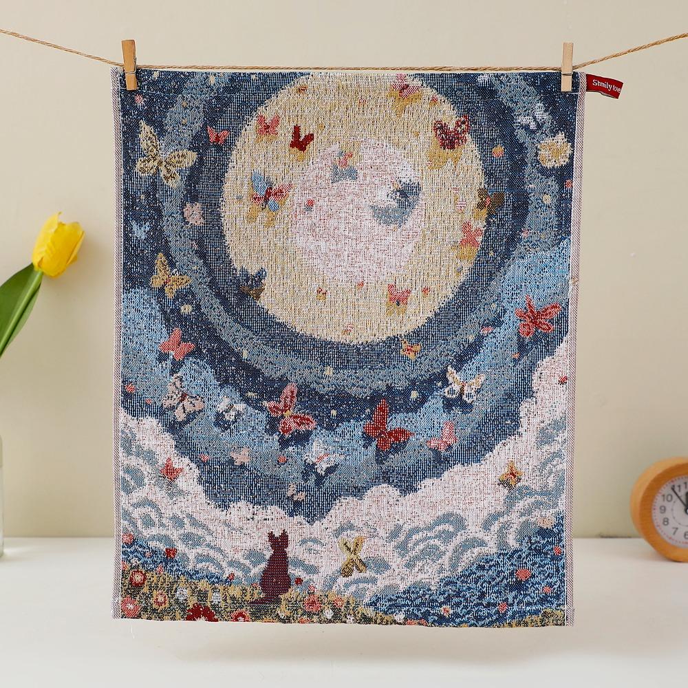 Новое большое полотенце для рук 34x40 см 4-слойная хлопковая марля Декоративная кухонная салфетка из чистого хлопка Быстросохнущее кухонное полотенце Дом Ресторан