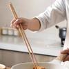 Japanese Extra Long Wooden Chopsticks Polished Beech Wood Fired Food Noodle Anti-Slip Chopsticks Kitchen Cooking Tools