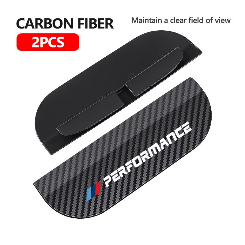 AAAPO1 2pcs Car Rear View Mirror Shield Guard Rain Eyebrow Shade Cover For BMW 1 3 5 7 Series M Performance M M3 M5 X1 X2 X3 X4 X5