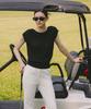 OBER GOLF Summer Boat Neck Knit (Black)
