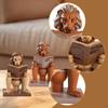 Nordic Design Reading Lion Figurine Art Sculpture Table Centerpiece Statue Ornament for Entryway