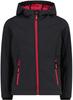 CMP Girl Softshell Fix Hood Jacket (3A29385N) Anthracite/carmine