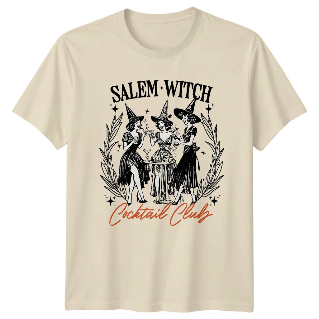 Salem Witch Cocktail Club Witches Halloween Unisexs Unisexs Graphic Tee a